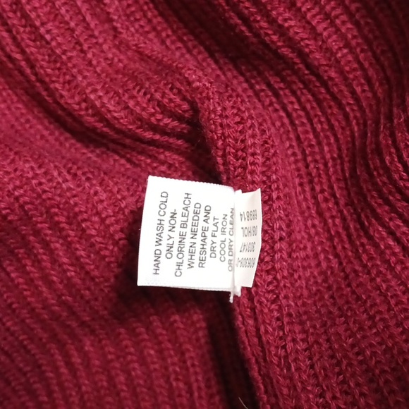 NWT Banana Republic Men's Maroon Wool Blend V-Neck Sweater Size L - Picture 6 of 9
